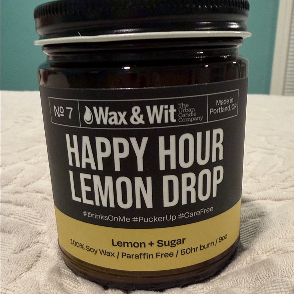 Wax & Wit Happy Hour Lemon Drop Candle